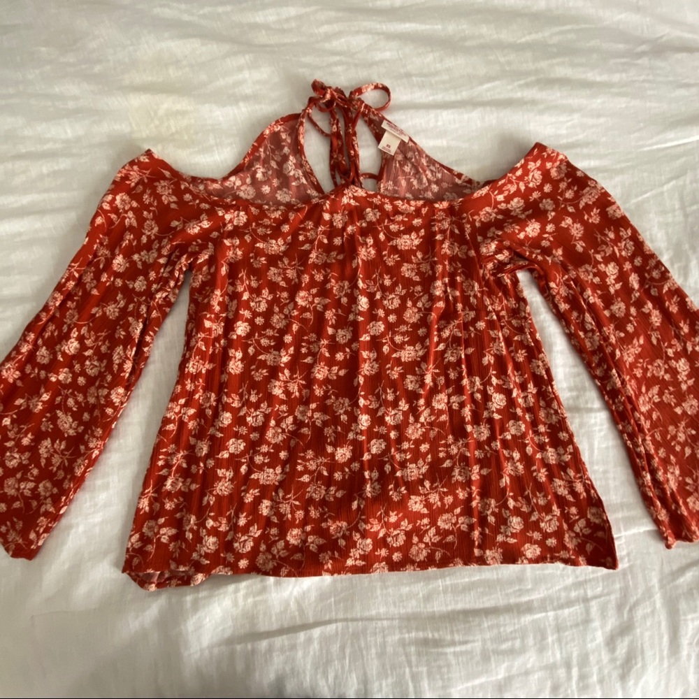 Mossimo Orange Red Blouse Size XS